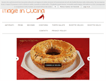 Tablet Screenshot of magieincucina.com